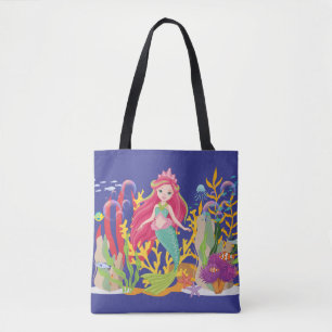 Ocean Siren: Langes rotes Haar Tasche