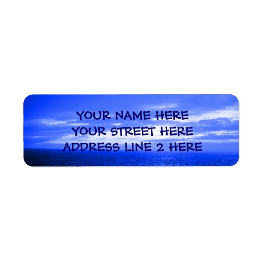 Ocean Sky Address Labels (Vorne)