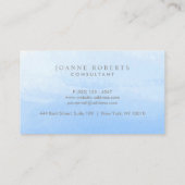 Ocean Sky Blue Ombre Beauty oder Beruflich Visitenkarte (Rückseite)