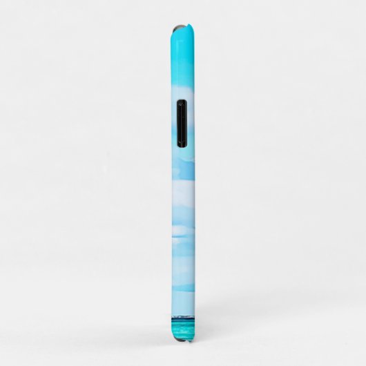 Ocean Sky Monogram Travel Aqua Blue Case-Mate iPhone Hülle (Hinten/Rechts)