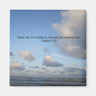 Ocean Sky Scripture Magnet