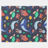 Ocean Sleep 60x80 Fleece Blanket (Vorderseite (Horizontal))