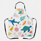 Ocean Soul All-Over Druck Schürze Geschenk (Vorderseite)