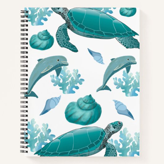 Ocean Soul Notebook | Beach-Inspired Aesthetic Notizblock (Vorderseite)