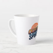 "Ocean Spirit" Retro Summer Graphic Milchtasse (Linke Ecke)