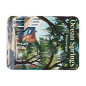 Ocean Springs Mississippi Magnet (Horizontal)