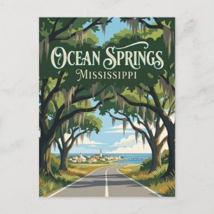 Ocean Springs Mississippi Postkarte