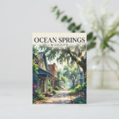 Ocean Springs USA Postkarte (Stehend Vorderseite)