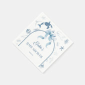 Ocean Sprinkles Blue Baby Dusche Serviette (Ecke)