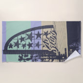 Ocean Star Cinema - Streifen Strandtuch (Vorderseite)