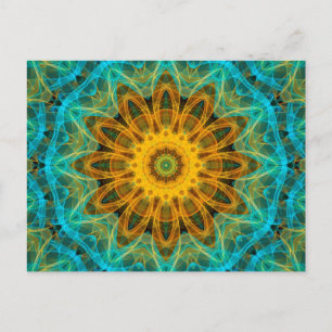 Ocean Star Mandala Postkarte