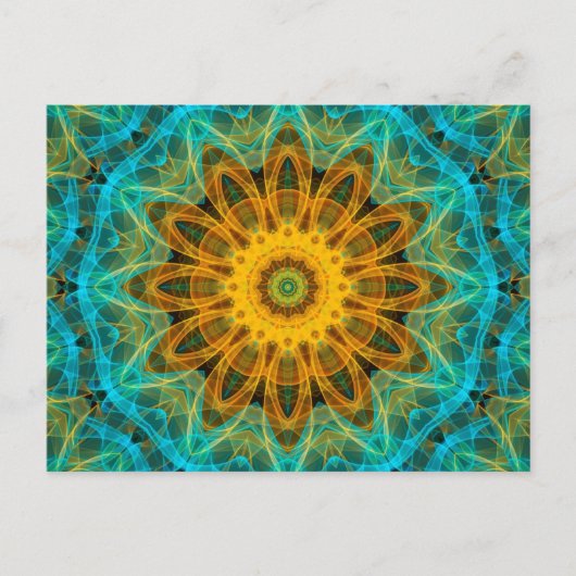 Ocean Star Mandala Postkarte (Vorderseite)