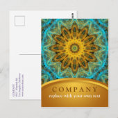 Ocean Star Mandala Postkarte (Vorne/Hinten)