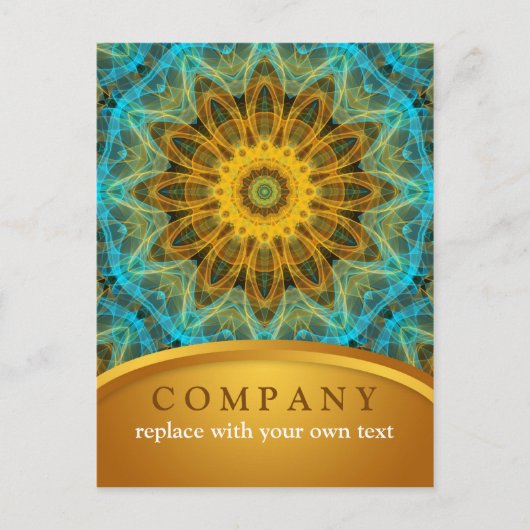 Ocean Star Mandala Postkarte (Vorderseite)