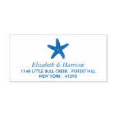 Ocean Starfish Beach Rücksendeadresse Permastempel (Design)