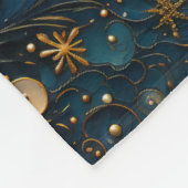 Ocean Starfish Muster Fleece Blanket (Ecke)