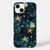 Ocean Starfish Muster iPhone 14 Fall Case-Mate iPhone Hülle (Rückseite)