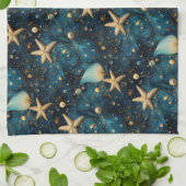 Ocean Starfish Muster Küchentücher (Gefaltet)