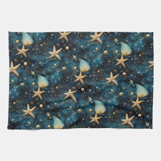 Ocean Starfish Muster Küchentücher (Horizontal)