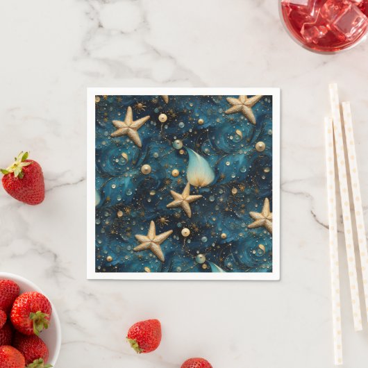 Ocean Starfish Muster Papier Napkins Serviette (Beispiel)