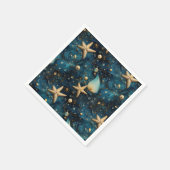 Ocean Starfish Muster Papier Napkins Serviette (Ecke)