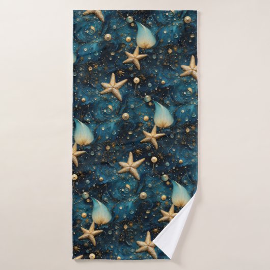 Ocean Starfish Pattern Badetuch Badehandtuch (Badehandtuch)