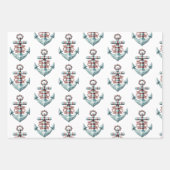 Ocean Starfish Weihnachtsmuster Geschenkpapier Set (Vorderseite 2)