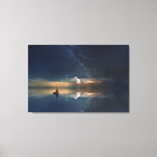 Ocean Starry Sky Leinwanddruck (Vorderseite)