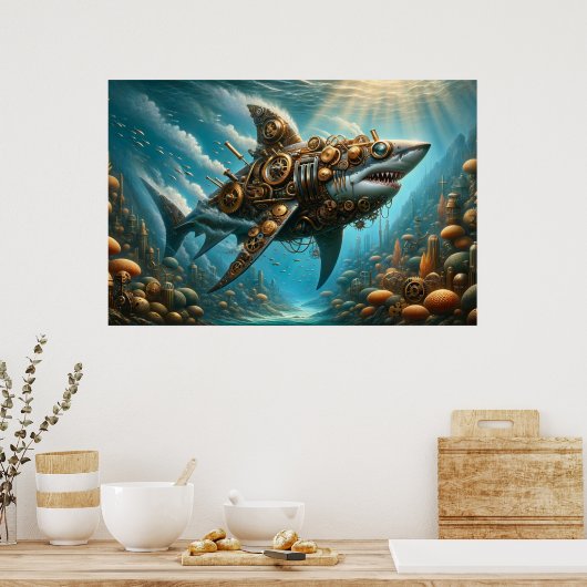 Ocean Steampunk Poster (Küche)