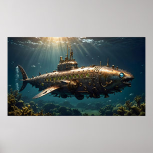 Ocean Steampunk Poster