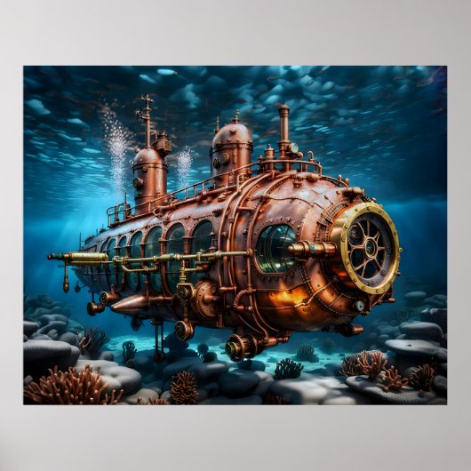 Ocean Steampunk Poster (Vorne)
