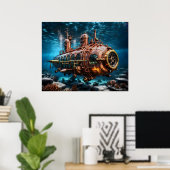 Ocean Steampunk Poster (Heimbüro)
