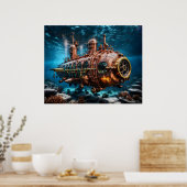 Ocean Steampunk Poster (Küche)