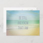 Ocean still und wissen, dass ich Postcard bin Postkarte (Vorne/Hinten)