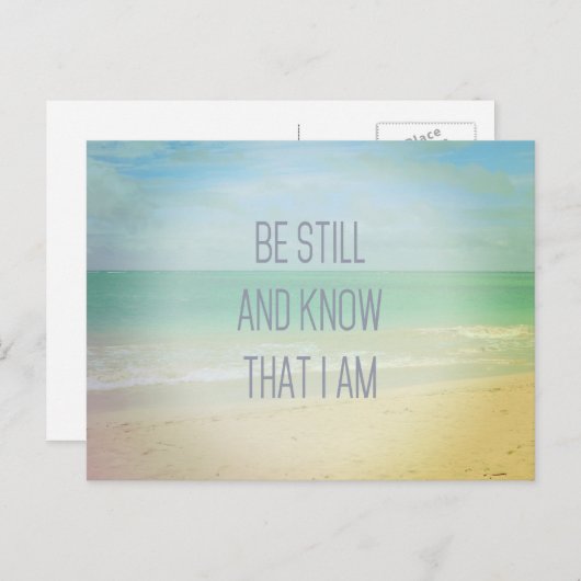 Ocean still und wissen, dass ich Postcard bin Postkarte (Vorne/Hinten)