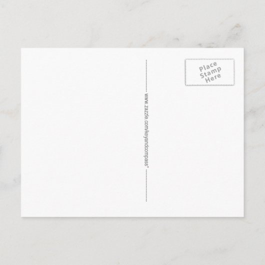 Ocean still und wissen, dass ich Postcard bin Postkarte (Rückseite)