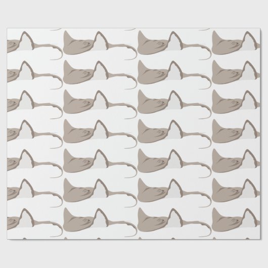 Ocean Stingray Geschenkpapier (Flach)