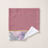 OCEAN STORM MARBLE DUSTY PINK BADEZIMMER TOWEL SET (Waschlappen)