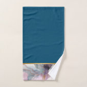 OCEAN STORM MARBLE GOLD AQUAMARIN BADEZIMMER TOWEL BADHANDTUCH SET (Handtuch)