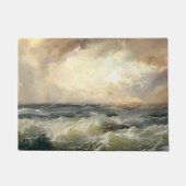 Ocean Storm Waves Fleece Blanket Fußmatte (Vorderseite)