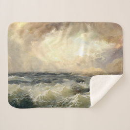 Ocean Storm Waves Fleece Blanket Sherpadecke
