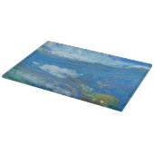 Ocean Stream Acrylic Fluid Art Schneidebrett (Ecke)