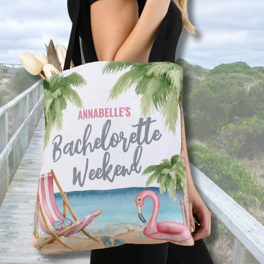 Ocean Summer Bachelorette Watercolor Beach Tasche