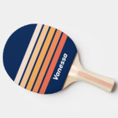 Ocean Sun Fall Across Striping with Name Tischtennis Schläger (Seitenansicht)
