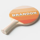 Ocean Sun Fall Bold Stripes with Name Tischtennis Schläger (Vorderseite)