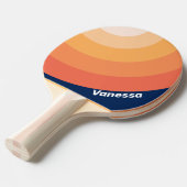 Ocean Sun Fall Circle Stripe with Name Tischtennis Schläger (Vorderseite)