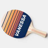 Ocean Sun Fall Horizon Striping with Name Tischtennis Schläger (Seitenansicht)
