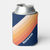 Ocean Sun Fall Stripes with Name Dosenkühler (Kanne Vorderseite)