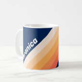 Ocean Sun Fall Stripes with Name Kaffeetasse (Vorderseite Links)