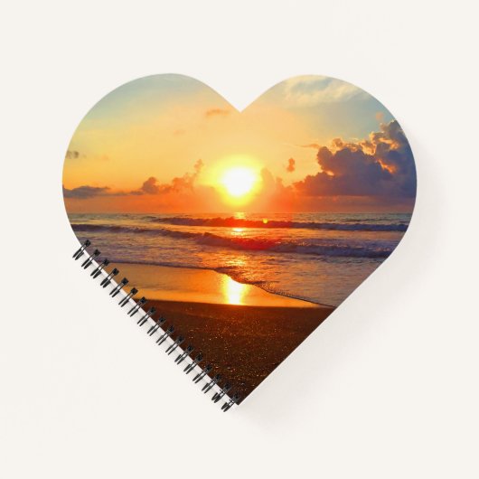 Ocean Sun Poster Notizblock (Vorderseite)